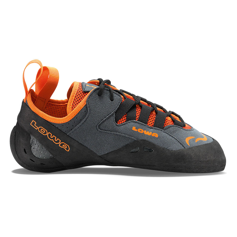 Scarpe Da Arrampicata Uomo Lowa Falco Lace Grigie Scuro/Arancioni TSUOZJ-759